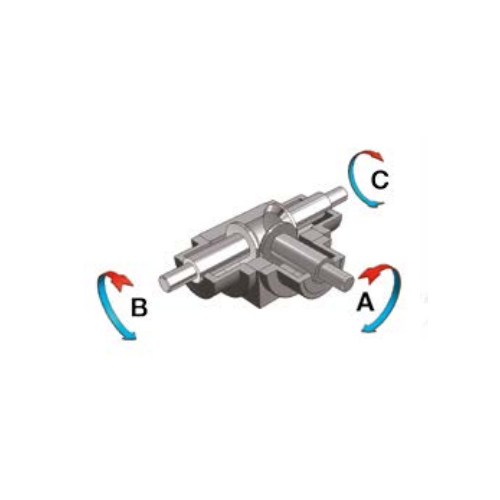 CHQ 86 TYP30 1:1 right-angle gearbox Chiaravalli