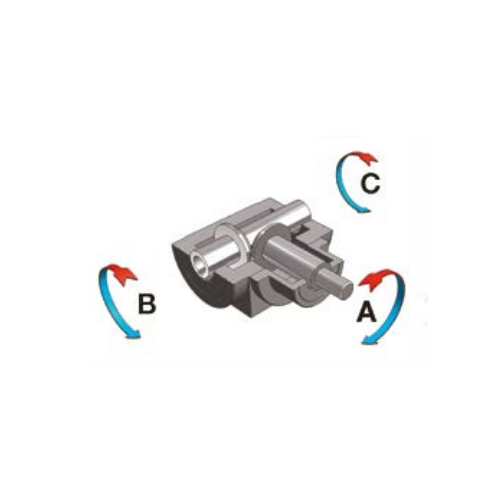 CHQ 134 TYP4 1:1 D=24 right-angle gearbox Chiaravalli